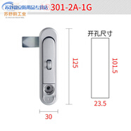 配電箱柜門(mén)鎖AB301鋅合金配電柜鎖電箱專(zhuān)用鎖鑰匙通用 中號AB301-2A-1G帶掛 沙鉻