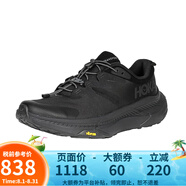 HOKA ONE ONE 男輕便舒適戶外休閑鞋緩震耐磨徒步鞋M TRANSPORT BBLC-黑色/黑色 10.5