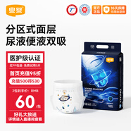 宜嬰璀璨星河小內褲棉柔舒適寶寶學(xué)步褲干爽柔薄男寶女寶尿不濕 紙尿褲NB號62片【5kg以下】