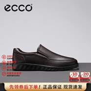 愛步休閑皮鞋 男士皮鞋一腳蹬樂福鞋商務(wù)牛皮休閑男鞋S輕巧混合520314 摩卡棕52031402178 單層 38