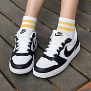 耐克（NIKE）艦店官方艦店青少年板鞋女鞋  2025春新款潮流透氣休閑鞋 【Court borough】【黑白熊貓】 38.5