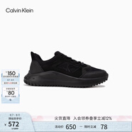 Calvin Klein Jeans男士復(fù)古舒適簡(jiǎn)約輕便ck網(wǎng)面厚底跑步鞋運(yùn)動(dòng)鞋禮物YM00905 0GT-太空黑 41