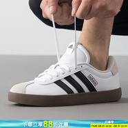 阿迪達斯（adidas）男鞋 25夏季新款透氣休閑運動(dòng)鞋子男網(wǎng)球鞋防滑低幫板鞋 白灰色/復古板鞋/現貨速發(fā) 41 （內長(cháng)255mm）