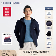 TOMMY HILFIGER【經(jīng)典軟殼】出走都市25秋男防水風(fēng)衣款外套/微抓毛連帽夾克 【防水軟殼款】深海藍(lán)FAP M （推薦：135-150斤）