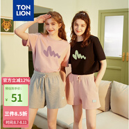 唐獅（TonLion）2025短袖T恤女半袖體恤chic寬松上衣