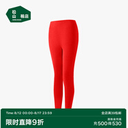 松山棉店【自由穿小暖羊打底褲】保暖打底褲女含羊毛可外穿高腰大碼保暖褲 紅色 L (推薦110-125斤)