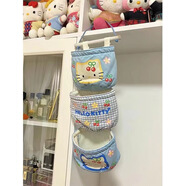 奧洛勛定制懸掛式卡通床頭門(mén)后hellokitty收納掛袋布藝收納神器學(xué)生宿舍 藍色