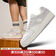 安踏（ANTA）男鞋板鞋厚底增高休閑鞋復(fù)古潮流運(yùn)動鞋小 淺銀灰/象牙白-6 42.5