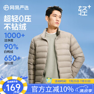 網(wǎng)易嚴(yán)選90鴨絨輕型羽絨服男排骨羽絨內(nèi)膽輕薄短款外套輕盈保暖 24升級90鮮絨-軍綠 2XL