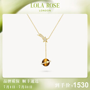 LOLA ROSE羅拉玫瑰日心說(shuō)系列女士項鏈女精致生日禮物節日禮物送女朋友 LR50605-虎眼石