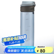 樂(lè)扣樂(lè)扣（LOCK&LOCK）一鍵式運(yùn)動(dòng)水杯塑料杯戶外便攜水壺帶把手刻度男女杯子藍(lán)色750ml
