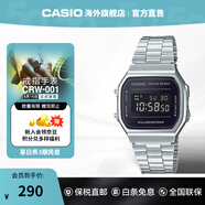 卡西歐（CASIO）手表旗艦店 黑客帝國防水學(xué)生男石英電子小黑表 七夕情人節(jié)禮物 A168WEM-1PR