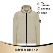 STONE ISLAND石頭島【經(jīng)典款】連帽拉鏈衛(wèi)衣城市輕戶外 石膏色 811564251-L