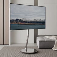 電視機(jī)支架落地可移動(dòng)客廳電視柜通用40-75寸不銹鋼金屬帶輪掛架 不銹鋼銀色支架（適40-75英寸） 帶滑輪無(wú)安裝無(wú)插座單支架版