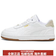 彪馬（PUMA）Caven2.0牛剖層革人造革L(fēng)ux舒適百搭低幫板鞋男女同款白色 白色 44