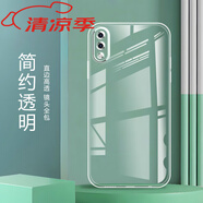 vivoY93新款直邊透明手機(jī)殼硅膠軟殼全包防摔氣囊保護(hù)套 -簡約透明【單殼】 vivo Y93
