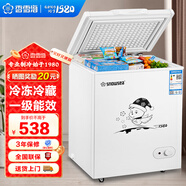 香雪海 小冰柜家用小型冷藏冷凍商用臥式冷柜保鮮迷你 單用節能省電儲母乳冰柜單門(mén)單溫 【一級能效 省電節能】 128L