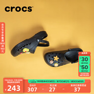 crocs卡駱馳洞洞鞋貝雅男鞋女鞋輕便耐磨一腳蹬拖鞋休閑鞋|10126 黑色-001 40 (250mm)