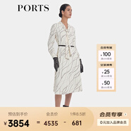 PORTS寶姿女裝2024早秋新款LT9D134UPT029 奶白色印花 M (6)