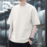 安踏純棉短袖t恤男士2026夏季款簡(jiǎn)約百搭寬松透氣針織運動(dòng)上衣 8125-7原木色【男女同款】 L (175)