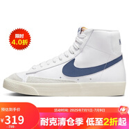 耐克NIKE運(yùn)動板鞋高幫女BLAZER MID '77運(yùn)動鞋CZ1055-125白38