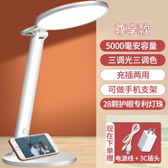 CESAR連續(xù)照明調(diào)光調(diào)色小臺(tái)燈學(xué)習(xí)專用兒童寫(xiě)字護(hù)眼防書(shū)桌宿床頭燈 護(hù)眼大發(fā)光5000毫安三調(diào)光調(diào)色  觸摸開(kāi)關(guān)
