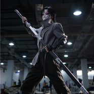 萌奇堡斬神cos服全套 假面小隊王面cosplay二次元帥氣卡通動(dòng)漫周邊 假面小隊王面cos服 L