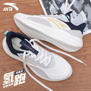 安踏（ANTA）男鞋運(yùn)動(dòng)鞋子男秋季新款輕跑透氣網(wǎng)面軟底跑步鞋休閑鞋慢跑鞋 一度灰/新墨水藍(lán) 39