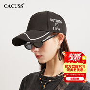 CACUSS棒球帽女2025春夏新款時(shí)尚鴨舌帽男戶外遮陽運(yùn)動(dòng)帽子女情侶款 黑色 均碼 57-59cm