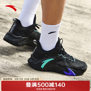 安踏（ANTA）空域4｜水泥克星籃球鞋男秋季實(shí)戰減震運動(dòng)訓練鞋子 黑-4 41