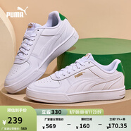 彪馬（PUMA）經(jīng)典復(fù)古透氣小白鞋男女百搭休閑板鞋運(yùn)動(dòng)鞋CAVEN 380810 白-白-金色-亞馬遜綠-12 42
