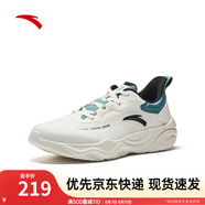 安踏運動鞋男2025夏季進(jìn)階訓(xùn)練鞋綜訓(xùn)鞋輕便減震慢跑健身鞋子男 象牙白/雨燕藍(lán)/基礎(chǔ)黑-2 40