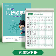 六品堂六年級下冊小學(xué)生語(yǔ)文同步練字帖筆順筆畫(huà)練字紙【2025年新版】