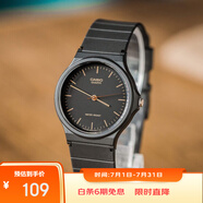 卡西歐（CASIO）小黑表男女表中性學(xué)生公務(wù)員考試中高考可用石英表MQ-24-1E