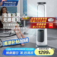 SOLEUSAIR【家電國家補貼】舒樂氏無葉風冷風立式扇落地家用扇搖頭定時智能遙控凈化寶寶低噪強風AFS-BC01