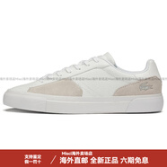 LACOSTEL006 皮革 圓頭系帶 低幫 板鞋 男款 白粉色 白粉色 43
