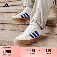 adidas DAILY 4.0復(fù)古百搭休閑帆布鞋男女阿迪達(dá)斯官方輕運(yùn)動(dòng)   白色/皇家藍(lán)/樹脂黃   38.5