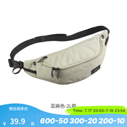 迪卡儂（DECATHLON）跑步腰包女運動腰包手機斜挎包戰(zhàn)術(shù)包機動收錢挎包男 亞麻色_2L款 均碼