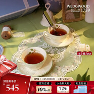 WEDGWOOD威基伍德歡愉假日樹(shù)莓陶瓷咖啡杯碟套裝兩杯兩碟 送禮禮物