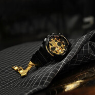CASIO手表男G-SHOCK黑金GA-140復古潮流運動(dòng)時(shí)尚電子表 GA-140GB-1A1PR