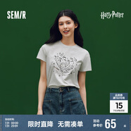 森馬（Semir）涼感T|哈利波特聯(lián)名短袖T恤女正肩2025速干顯瘦上衣109325100044