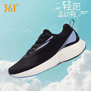361°跑步鞋女鞋2025夏季新款網(wǎng)面透氣軟底運(yùn)動鞋子女輕便減震休閑跑鞋 曜石黑/天水藍(lán)[2233] 36