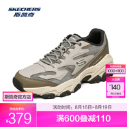 斯凱奇（Skechers）新款男鞋子戶外復(fù)古百搭厚底老爹鞋運(yùn)動(dòng)鞋休閑鞋 237121-GYOL 灰色/橄欖色 45