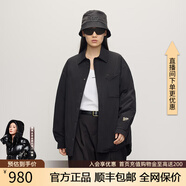 高梵黑金鵝絨服輕殼5.0女款2025年新款羽絨服五分休閑薄款冬季短外套 黑色 S （100-120斤 飛天鵝絨41g）