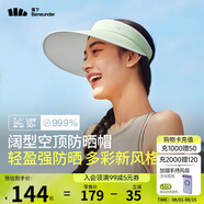 蕉下（beneunder）遮陽帽女太陽帽空頂帽防曬帽防紫外線遮臉時尚百搭UL569綠