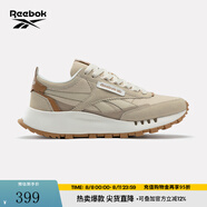 Reebok銳步官方24男女同款CL LEGACY W+休閑時(shí)尚復(fù)古運(yùn)動(dòng)鞋跑步鞋 24FRC903U1GM0 杏色/中黃色 39 (25cm),US：7