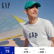 Gap男女裝2025春季新款純棉字母logo短袖T恤常規(guī)上衣美版570044 白色 XS 美碼 S亞洲碼175/88A