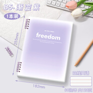 科星高顏值漸變活頁(yè)英語(yǔ)本筆記本子可拆卸加厚初高中生b5英文本單詞本小學(xué)生英語(yǔ)專(zhuān)用活頁(yè)本四線(xiàn)三格練 B5_【漸變紫】1本裝_共120頁(yè)xe