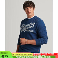 superdry極度干燥男士T恤短袖套頭潮流新款 BLUE L
