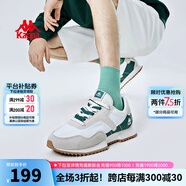 KAPPA卡帕男鞋運(yùn)動(dòng)鞋男2024春季新款透氣跑步休閑鞋時(shí)尚情侶老爹鞋子男 月灰色 35